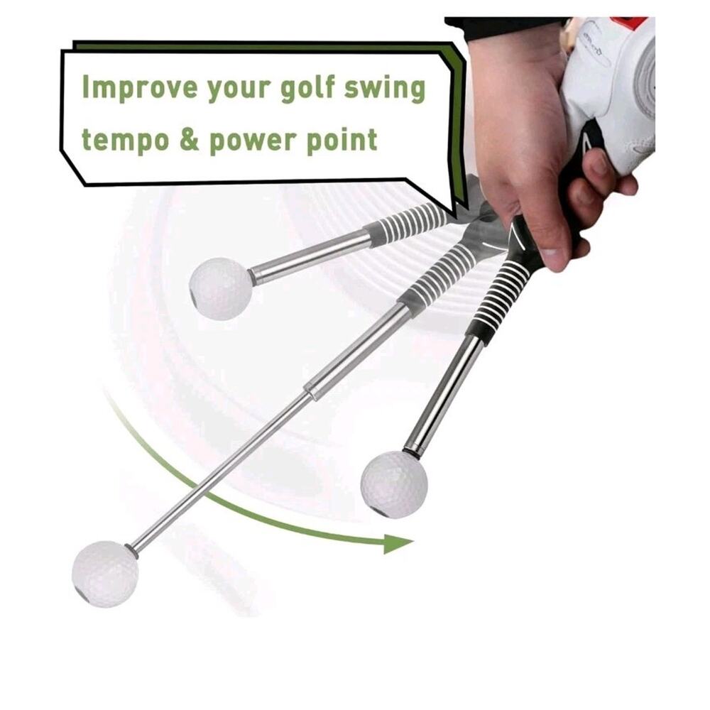 Golf Swing Training Aid Retractable Portable Click Feedback Right-Handed - Picture 6 of 8
